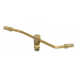 Arroseur rotatif M15x21 en laiton - hélice 27 cm avec jet réglable de marque BOUTTE, référence: J10082600