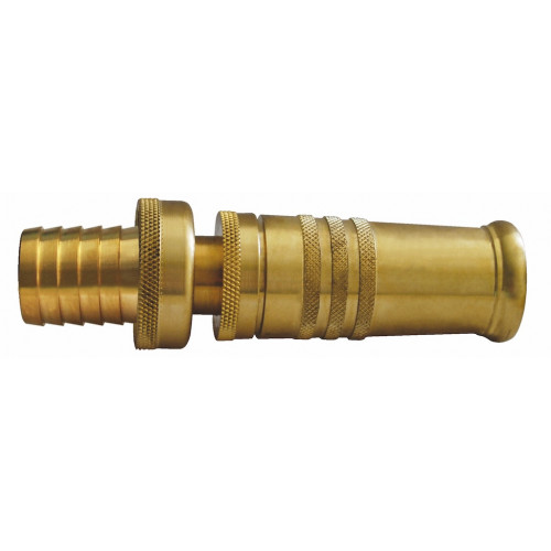 Lance maraîchère F26x34 en laiton - raccord cannelé D25 très gros débit - BOUTTE