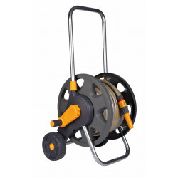 Dévidoir sur roues - 30 m - chariot d’arrosage équipé gris de marque HOZELOCK, référence: J10087000