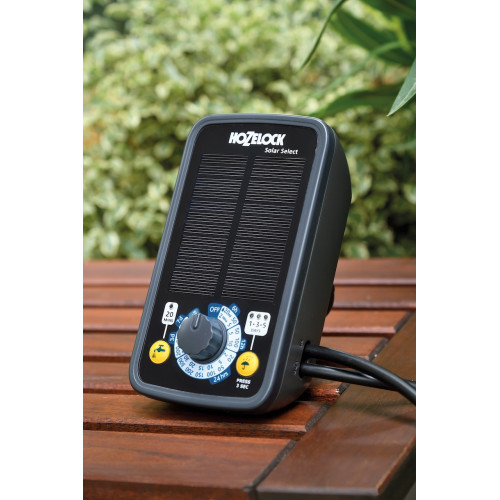 Kit d’arrosage solaire - Solar Select - irrigation automatique avec 20 goutteurs - HOZELOCK