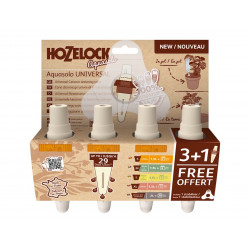 Lot de 4 cônes d’arrosage - Aquasolo petit - auto-irrigation pour pots jusqu’à 25 cm de marque HOZELOCK, référence: J10088600