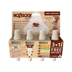 Lot de 4 cônes d’arrosage - Aquasolo Universal vert - auto-irrigation pour pots 30 à 40 cm de marque HOZELOCK, référence: J10088800