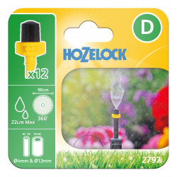 Micro asperseurs brumisateurs 360° - lot de 12 de marque HOZELOCK, référence: J10088900