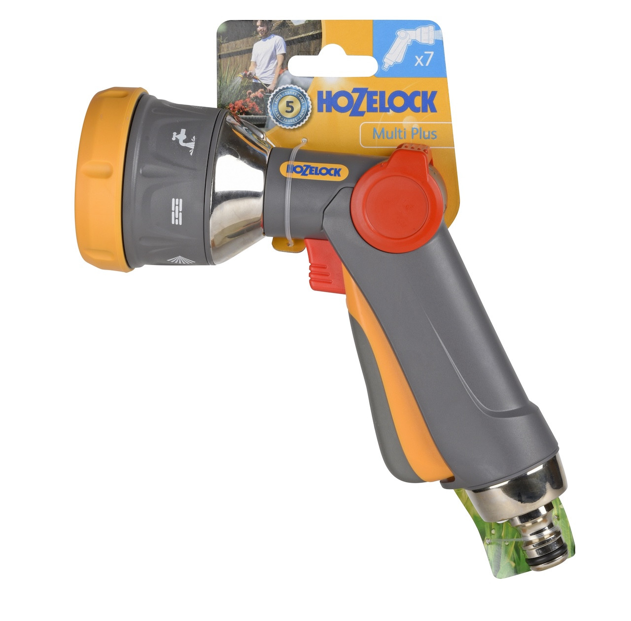 HOZELOCK Spray Gun Plus : pistolet tâches compact arrosage et nettoyage verrouillable : 6 modes de pulvérisation - vue 2