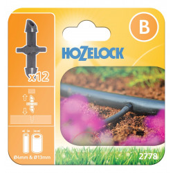 Raccords droits 4 mm pour micro-tuyau - lot de 12 de marque HOZELOCK, référence: J10090700