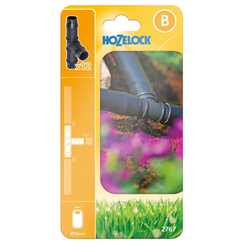 Raccords en T 13 mm pour arrosage automatique - lot de 12 - HOZELOCK