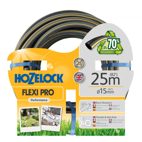 Tuyau d’arrosage - Flexi Pro 25 m - tuyau renforcé 15 mm anti-UV - HOZELOCK