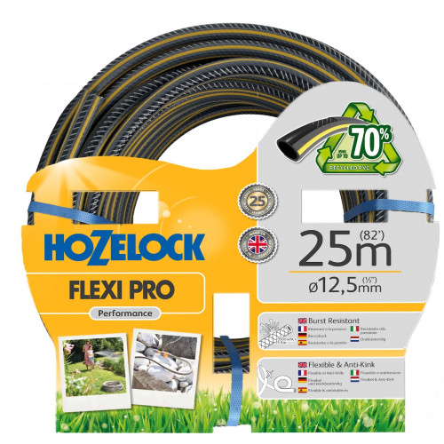Tuyau d’arrosage - Flexi Pro 25 m - tuyau renforcé anti-torsion 12,5 mm - HOZELOCK