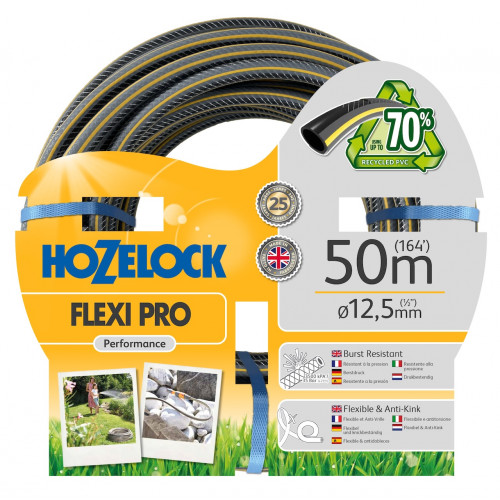 Tuyau d’arrosage - Flexi Pro 50 m - tuyau renforcé anti-torsion 12,5 mm - HOZELOCK