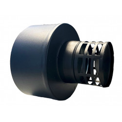 Capuchon prise d’air - Apollo Pellets 2.0 - noir Ø80/130 mm - pour terminal horizontal de marque Joncoux, référence: B10093700