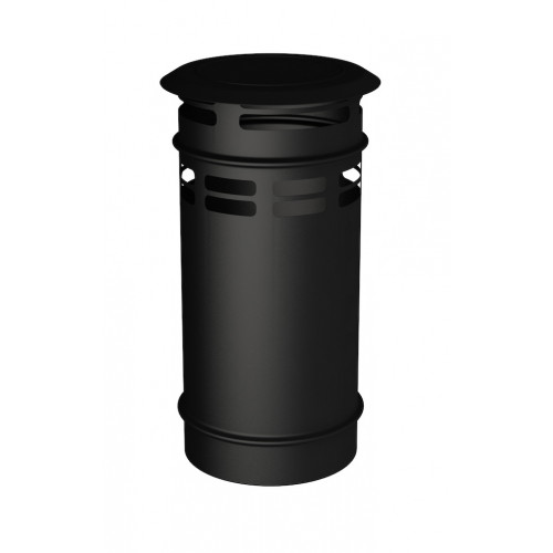 Chapeau terminal vertical - Apollo Pellets 2.0 - noir Ø80/130 mm - pour poêle à granulés - Joncoux