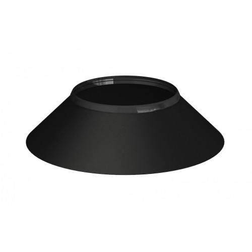 Larmier à joint - Apollo Pellets 2.0 - noir Ø80 mm - Joncoux