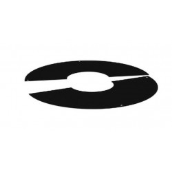 Rosace 2 parties - Apollo Pellets 2.0 - noir Ø80 mm de marque Joncoux, référence: B10095300
