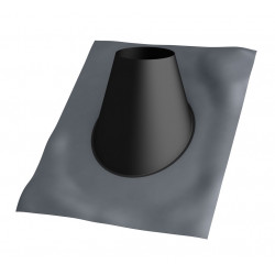 Solin plomb XL - Apollo Pellets 2.0 - Ø80 mm - pente 25 à 45° - RAL 9017 de marque Joncoux, référence: B10096200