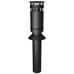 Terminal vertical - Apollo Pellets 2.0 - noir - Ø80/130 mm - longueur 1000 mm de marque Joncoux, référence: B10097300