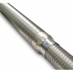Conduit flexible isolé - Vela Slim - Ø80/116 mm - longueur 8 m - spécial poêle à granulés de marque Joncoux, référence: B10097800