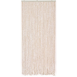 Rideau de porte décoratif - SAMANA - 90 x 200 cm - feuillage artificiel blanc - Jardiline