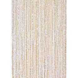 Rideau de porte décoratif - SAMANA - 90 x 200 cm - feuillage artificiel blanc - Jardiline