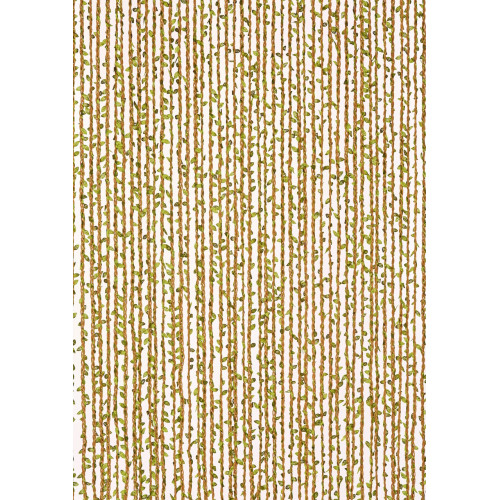 Rideau de porte décoratif - SAMANA - 90 x 200 cm - feuillage artificiel brun - Jardiline