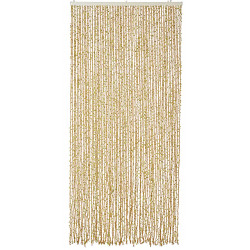 Rideau de porte décoratif - SAMANA - 90 x 200 cm - feuillage artificiel brun - Jardiline
