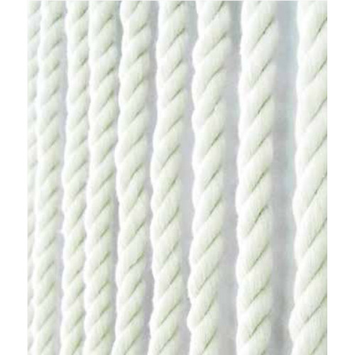 Rideau de porte en corde - CORDAGE - 90 x 200 cm - coton blanc 36 bandes - Jardiline