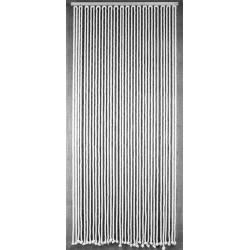 Rideau de porte en corde - CORDAGE - 90 x 200 cm - coton blanc 36 bandes - Jardiline