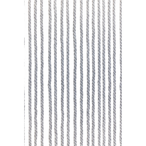 Rideau de porte en corde - CORDAGE - 90 x 200 cm - coton gris 36 bandes - Jardiline