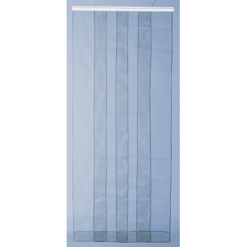 Moustiquaire de porte rideau - Arles - 100 x 220 cm - fibre de verre bleue 4 bandes - Jardiline