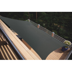 Voile d'ombrage rectangulaire - Austral - ardoise 4 x 3 m - protection UV 90 % de marque Jardiline, référence: J10104000