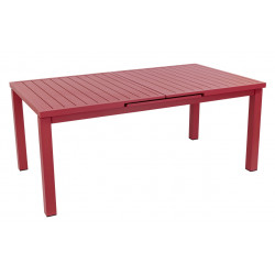 Table de jardin extensible - Santorin - aluminium terracotta 180/240 x 100 x 76 cm - 8 à 10 personnes de marque Jardiline, référence: J10104500