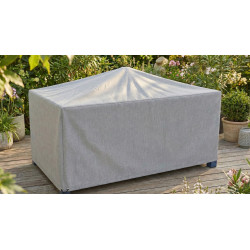 Housse de protection table de jardin - Cover Garden - Polyester imperméable - 160x90x50 cm - Grège chiné de marque Jardiline, référence: J10105400