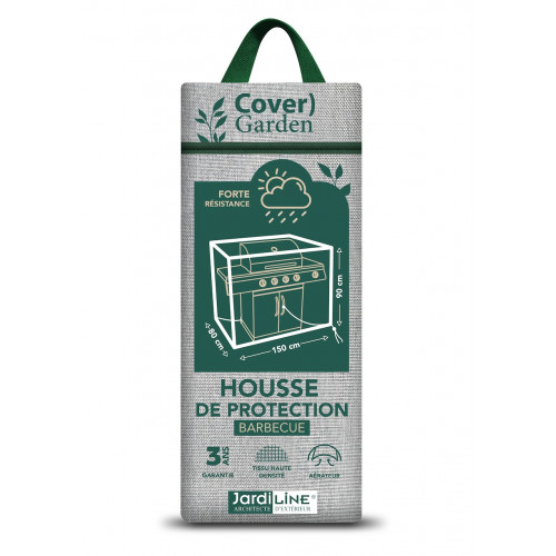 Housse de protection - Cover Garden - pour barbecue - 147 x 80 x 90 cm - Jardiline