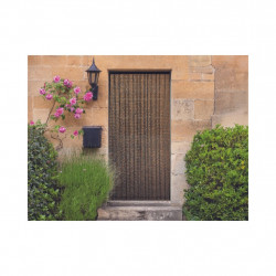 Rideau de porte - Sumatra - 90 x 200 cm - bambou et bois brun 40 bandes - Jardiline