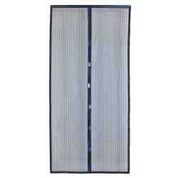Moustiquaire de porte magnétique - Moustimagnet - 100 x 220 cm - polyester noir 2 bandes de marque Jardiline, référence: J10106600