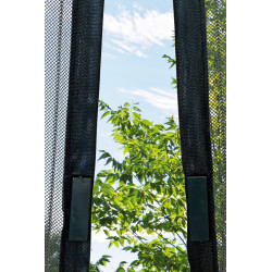 Moustiquaire de porte magnétique - Moustimagnet - 100 x 220 cm - polyester noir 2 bandes - Jardiline