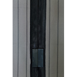 Moustiquaire de porte magnétique - Moustimagnet - 100 x 220 cm - polyester noir 2 bandes - Jardiline
