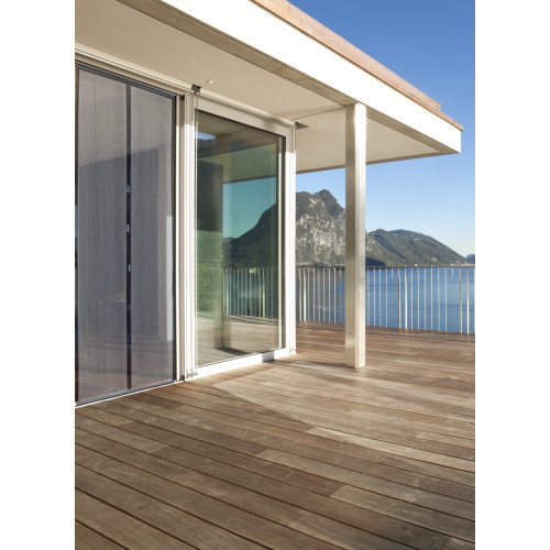 Moustiquaire de porte magnétique - Moustimagnet - 100 x 220 cm - polyester noir 2 bandes - Jardiline
