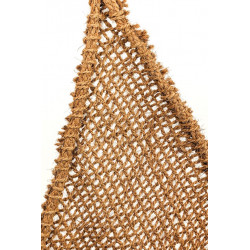 Voile d’ombrage triangulaire - NATUREL COCO - 3,50 x 3,50 m - fibre de coco naturelle marron - Jardiline