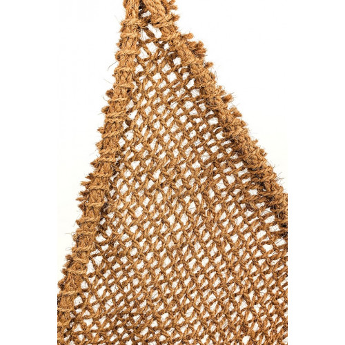 Voile d’ombrage triangulaire - NATUREL COCO - 3,50 x 3,50 m - fibre de coco naturelle marron - Jardiline