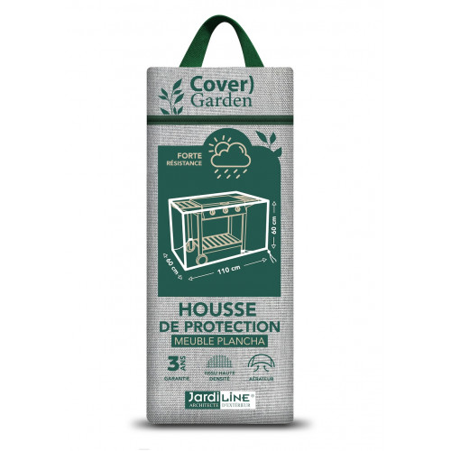 Housse de protection - Cover Garden - pour meuble plancha - 110 x 60 x 60 cm - Jardiline