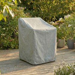 Housse de protection chaises empilables - Cover Garden - Polyester imperméable - 66x66x110 cm - Grège chiné de marque Jardiline, référence: J10107500
