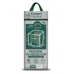 Housse de protection chaises empilables - Cover Garden - Polyester imperméable - 66x66x110 cm - Grège chiné - Jardiline
