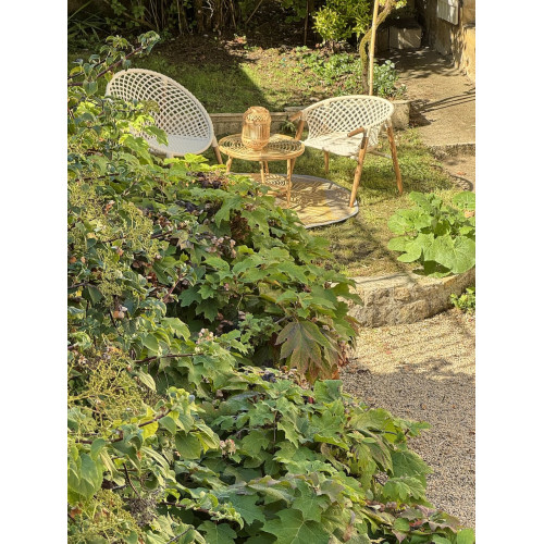Fauteuil de jardin - Rodrigues - Structure confortable - Design contemporain - Coloris naturel JARDILINE - Jardiline