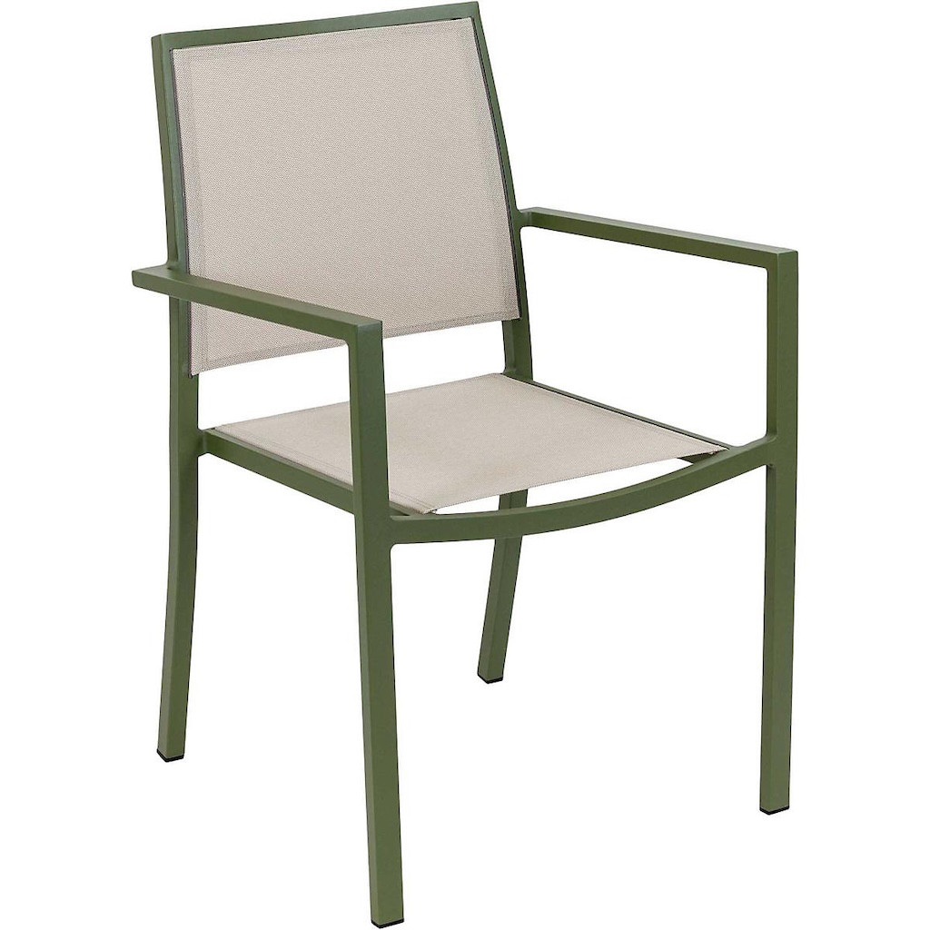 Fauteuil de jardin en aluminium empilable Santorin coloris - vue 3