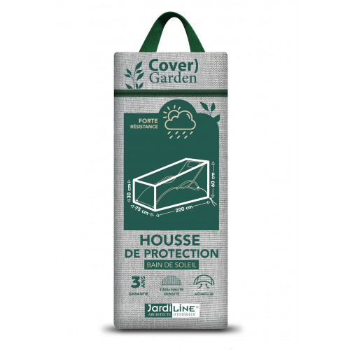 Housse de protection - Cover Garden - pour bain de soleil 200 x 75 x 60/30 cm - Jardiline