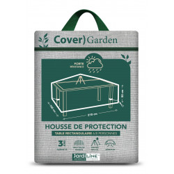 Housse de protection - Cover Garden - pour table rectangulaire 6 à 8 personnes 210 x 100 x 50 cm - Jardiline