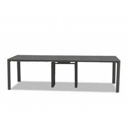 Table de jardin extensible - Roko - anthracite 6 rallonges - 2 à 14 personnes de marque Jardiline, référence: J10110000