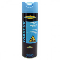 Peinture de marquage temporaire Bleue fluo 500 mL - OUTIFRANCE 