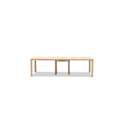 Table de jardin extensible - Roko - teck naturel - 3,72 m - 6 rallonges - 2 à 14 personnes - Jardiline