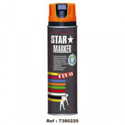 Peinture de marquage temporaire Orange fluo 500 mL de marque OUTIFRANCE , référence: B1705600